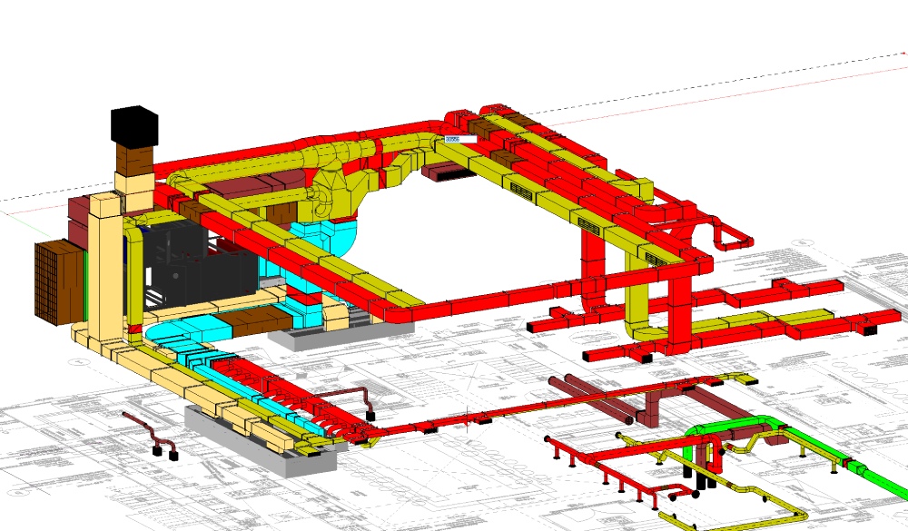 Visualisierung HLS-Planung am Dieselhaus (FMI Berlin)