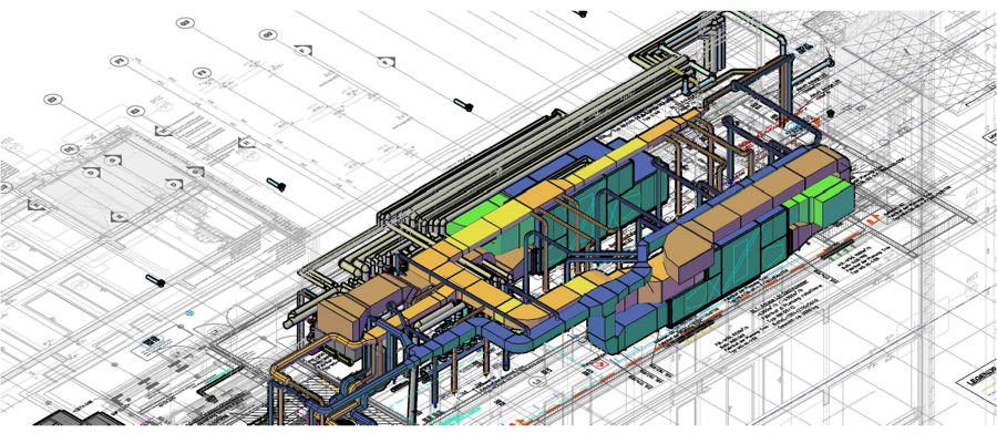 3-D-Planung Technikzentrale Lindley Hotel