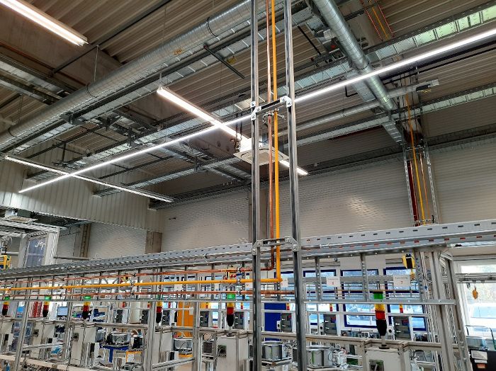 Versorgung der Linien mit technischen Gasen