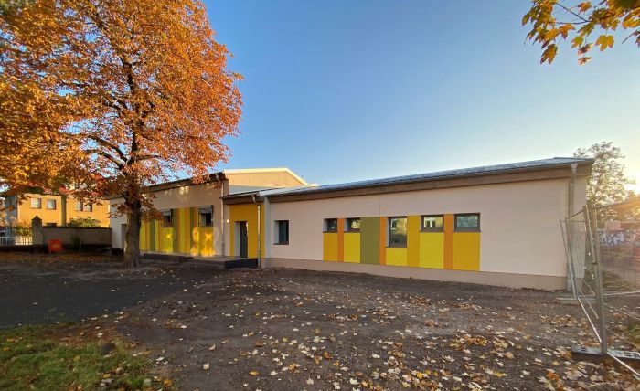 Sporthalle Johannesschule Merseburg - Außenansicht