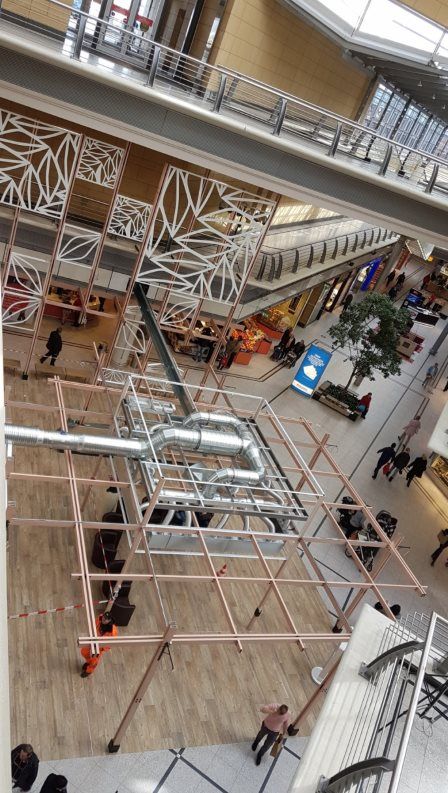 Blick auf das Mallherz aus Richtung des westlichen Satelliten